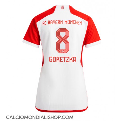 Maglie da calcio Bayern Munich Leon Goretzka #8 Prima Maglia Femminile 2023-24 Manica Corta
